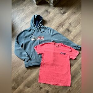 Jeep Brand Sweatshirt Tshirt Lot